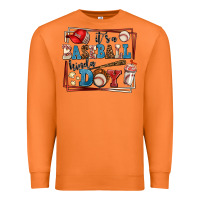 Carrot its a baseball kinda day Premium Sweatshirt - AdoDesignShop