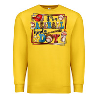 Lemon its a baseball kinda day Premium Sweatshirt - AdoDesignShop