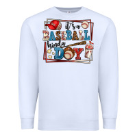White its a baseball kinda day Premium Sweatshirt - AdoDesignShop