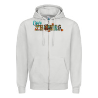 Dove Grey give thanks Zipper Hoodie - RanaPortraitStore