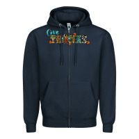 Navy give thanks Zipper Hoodie - RanaPortraitStore