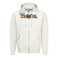 Oatmeal Heather give thanks Zipper Hoodie - RanaPortraitStore