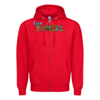 Red give thanks Zipper Hoodie - RanaPortraitStore