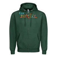 Sports Green give thanks Zipper Hoodie - RanaPortraitStore