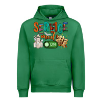 Emerald service mode on Urban Hoodie - NancyCooperArtShop