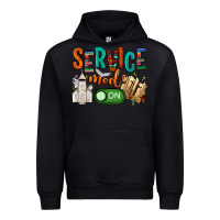 Foreset Green service mode on Urban Hoodie - NancyCooperArtShop