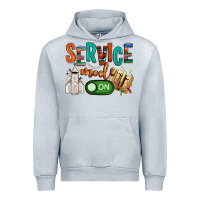 Heather Grey service mode on Urban Hoodie - NancyCooperArtShop