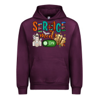 Mauve Wine service mode on Urban Hoodie - NancyCooperArtShop