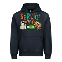 Navy service mode on Urban Hoodie - NancyCooperArtShop