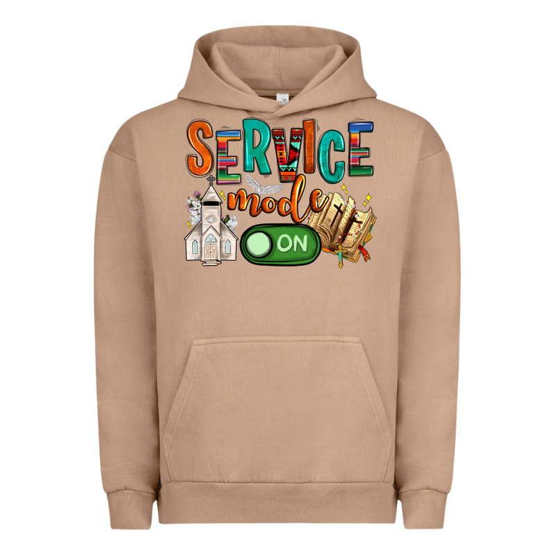 Service Mode On Urban Hoodie by NancyCooperArtShop | Teevron