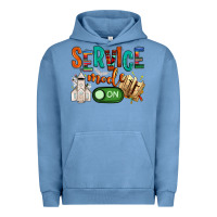 Pigment Pebble Blue service mode on Urban Hoodie - NancyCooperArtShop