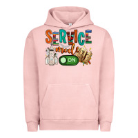 Pigment Salmon service mode on Urban Hoodie - NancyCooperArtShop