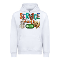 White service mode on Urban Hoodie - NancyCooperArtShop