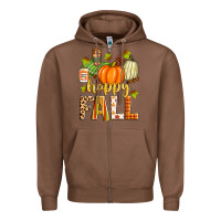 Chestnut happy fall Zipper Hoodie - Zillion Design Studio