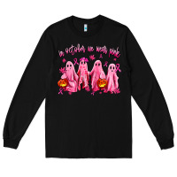 Black in october we wear pink ghosts Long Sleeve Tee - AdoDesignShop