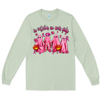 Matcha in october we wear pink ghosts Long Sleeve Tee - AdoDesignShop