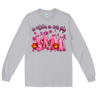 Moon Dust in october we wear pink ghosts Long Sleeve Tee - AdoDesignShop