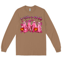 Toasted Coconut in october we wear pink ghosts Long Sleeve Tee - AdoDesignShop