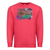 Cardinal Leopard, Cowhide, Wood Pattern Frame Premium Sweatshirt - Bettercallsaul