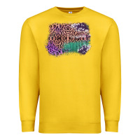 Lemon Leopard, Cowhide, Wood Pattern Frame Premium Sweatshirt - Bettercallsaul