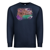 Navy Leopard, Cowhide, Wood Pattern Frame Premium Sweatshirt - Bettercallsaul