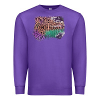 Purple Leopard, Cowhide, Wood Pattern Frame Premium Sweatshirt - Bettercallsaul