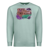 Seafoam Leopard, Cowhide, Wood Pattern Frame Premium Sweatshirt - Bettercallsaul