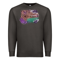 Smoke Leopard, Cowhide, Wood Pattern Frame Premium Sweatshirt - Bettercallsaul