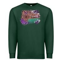 Sports Green Leopard, Cowhide, Wood Pattern Frame Premium Sweatshirt - Bettercallsaul