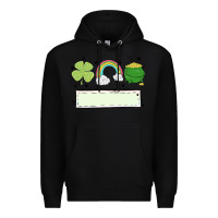 Black st patrick's trio name patch Premium Hoodie - MaliasSmallBusiness