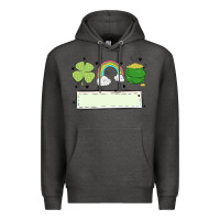 Charcoal Heather st patrick's trio name patch Premium Hoodie - MaliasSmallBusiness