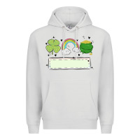 Dove Grey st patrick's trio name patch Premium Hoodie - MaliasSmallBusiness