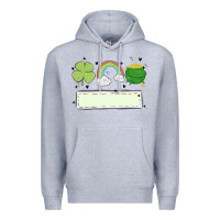 Heather Grey st patrick's trio name patch Premium Hoodie - MaliasSmallBusiness