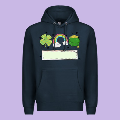 St Patrick's Trio Name Patch Premium Hoodie Designed By Maliassmallbusiness