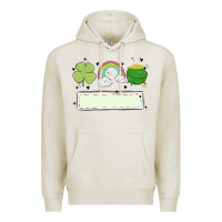 Oatmeal Heather st patrick's trio name patch Premium Hoodie - MaliasSmallBusiness