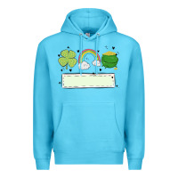 Ocean Blue st patrick's trio name patch Premium Hoodie - MaliasSmallBusiness