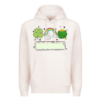 Pale Pink st patrick's trio name patch Premium Hoodie - MaliasSmallBusiness