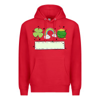 Red st patrick's trio name patch Premium Hoodie - MaliasSmallBusiness