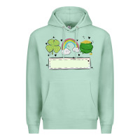 Seafoam st patrick's trio name patch Premium Hoodie - MaliasSmallBusiness