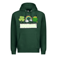 Sports Green st patrick's trio name patch Premium Hoodie - MaliasSmallBusiness