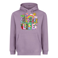 Lavender childcare life Heavyweight Hoodie - AdoDesignShop