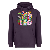 Plum childcare life Heavyweight Hoodie - AdoDesignShop