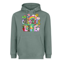 Sage childcare life Heavyweight Hoodie - AdoDesignShop