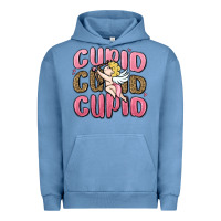 Pigment Pebble Blue cupid cupid cupid valentine's day Urban Hoodie - MaliasSmallBusiness