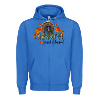 True Royal thankful and blessed Zipper Hoodie - RanaPortraitStore