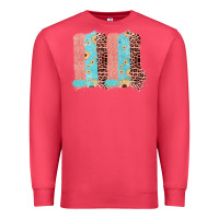 Cardinal Sunflower Leopard Jute Pattern Brushstrokes Premium Sweatshirt - Bettercallsaul