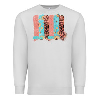 Dove Grey Sunflower Leopard Jute Pattern Brushstrokes Premium Sweatshirt - Bettercallsaul