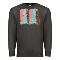 Smoke Sunflower Leopard Jute Pattern Brushstrokes Premium Sweatshirt - Bettercallsaul