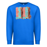True Royal Sunflower Leopard Jute Pattern Brushstrokes Premium Sweatshirt - Bettercallsaul