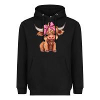 Black cute  heifer Heavyweight Hoodie - AdoDesignShop